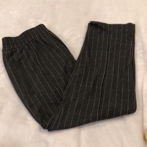 GAP Straight Crop Stripe Pants in Brushed Ponte